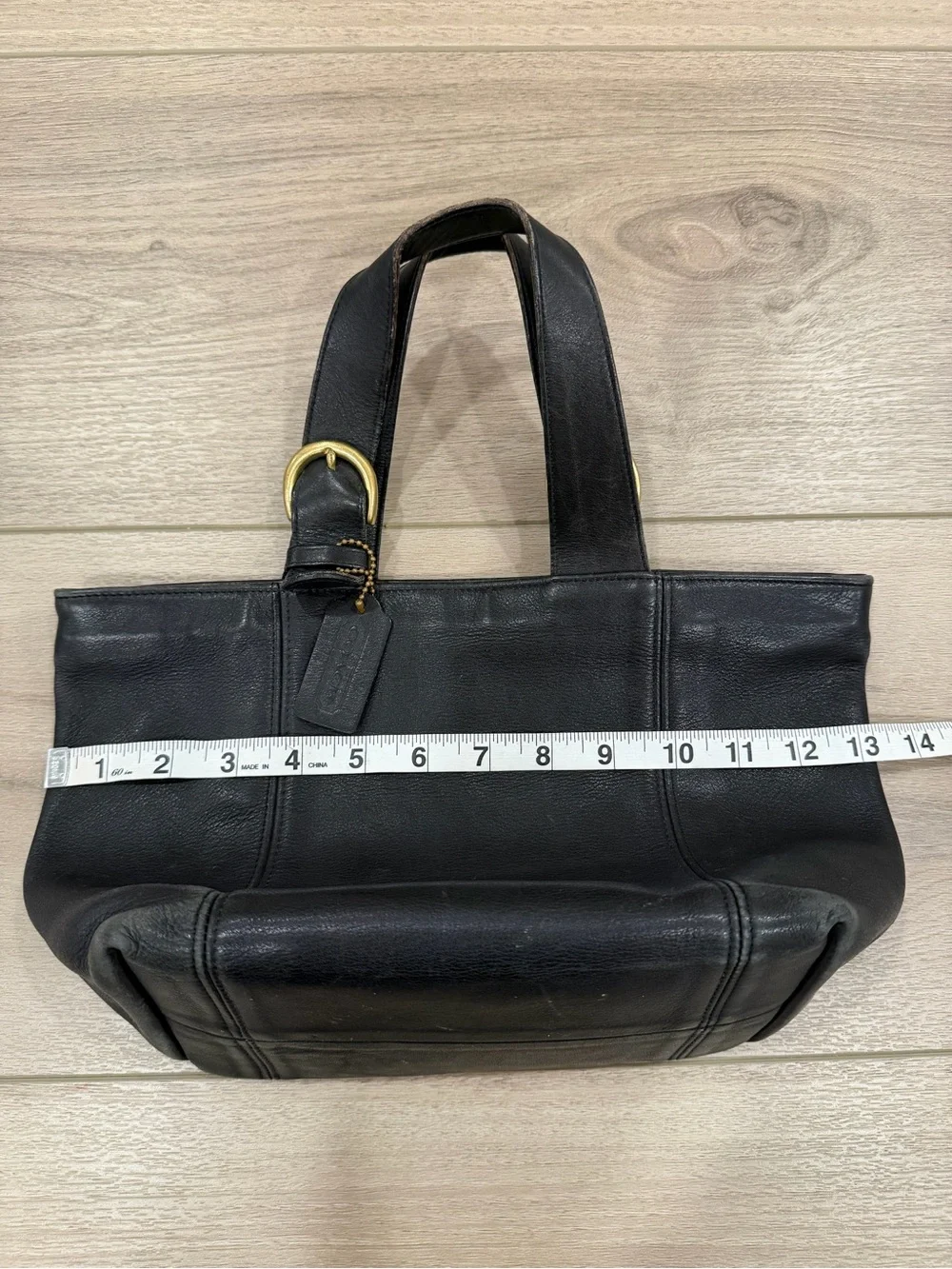 Vintage 1997 Coach 4133 Waverly Black Leather Tote Bag